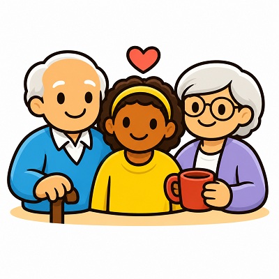 Senioren und Seniorinnen Bild