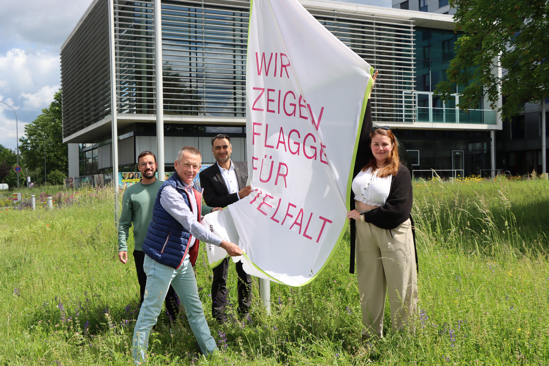 Flagge für Vielfalt Foto