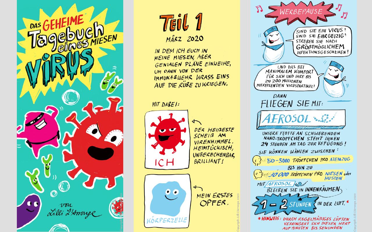 Virus Comic Bild