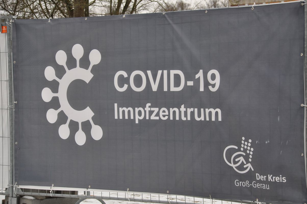 Impfzentrum Banner