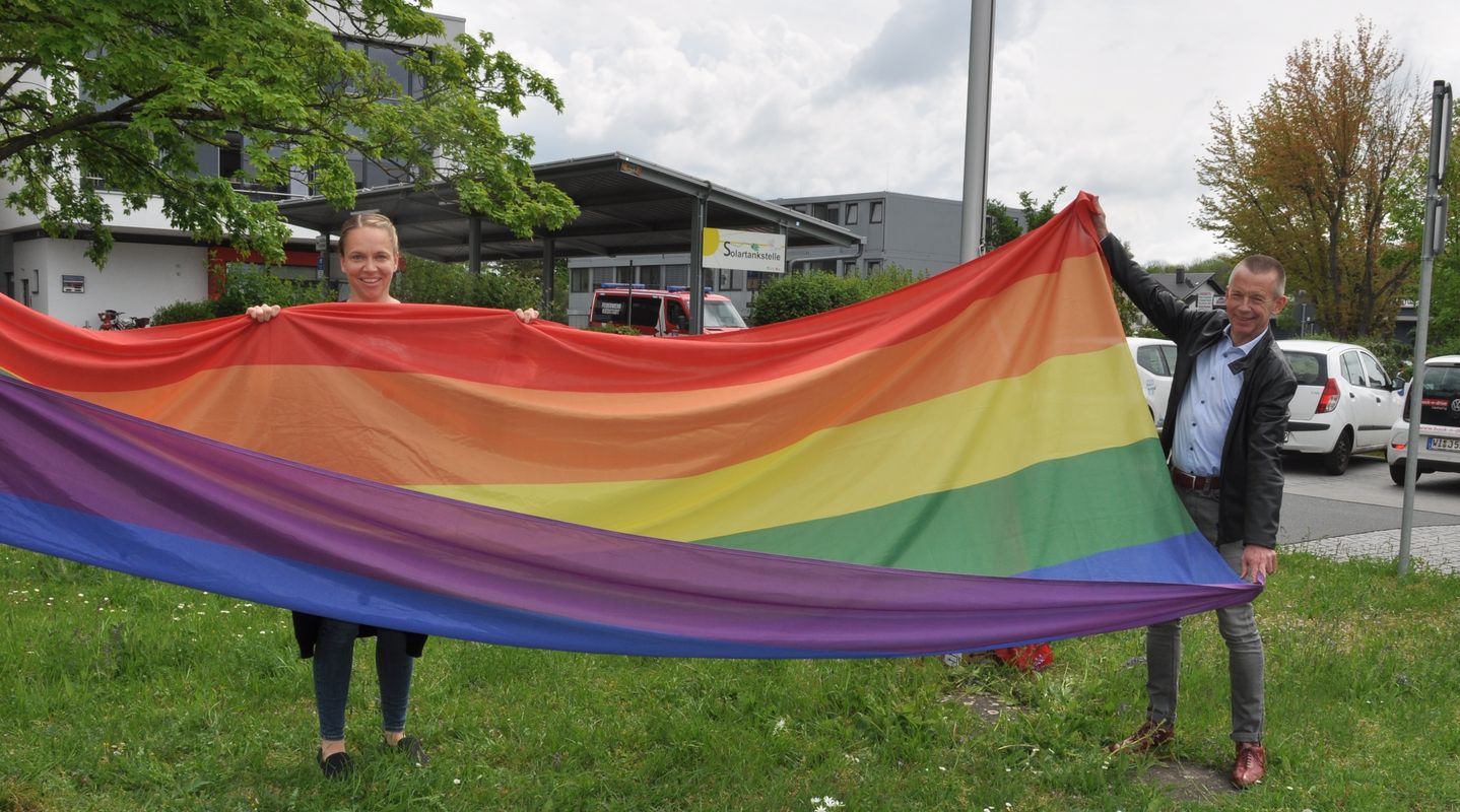 Regenbogenfahne Foto
