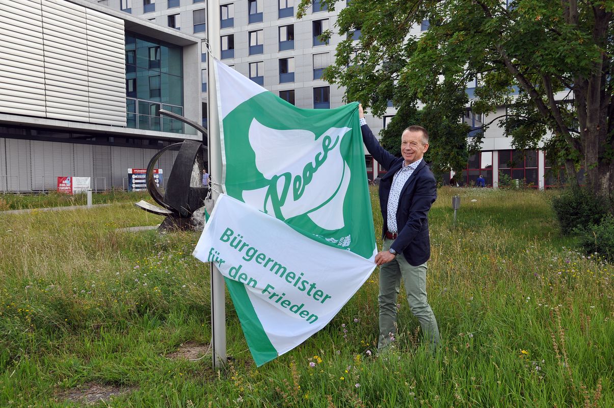 Friedensflagge Foto