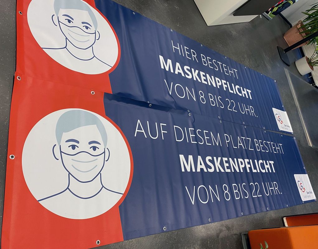 Maskenpflicht Banner Foto