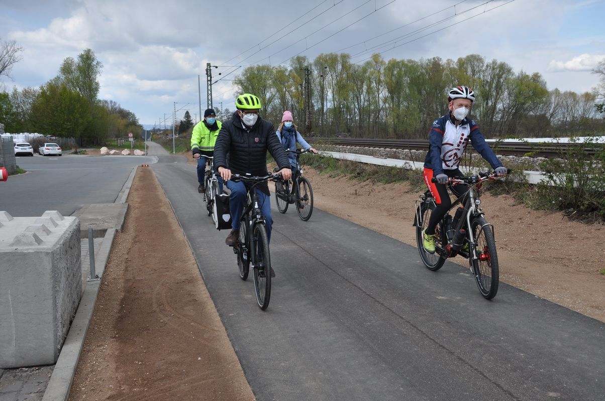 Landrat auf Fahrrad Foto