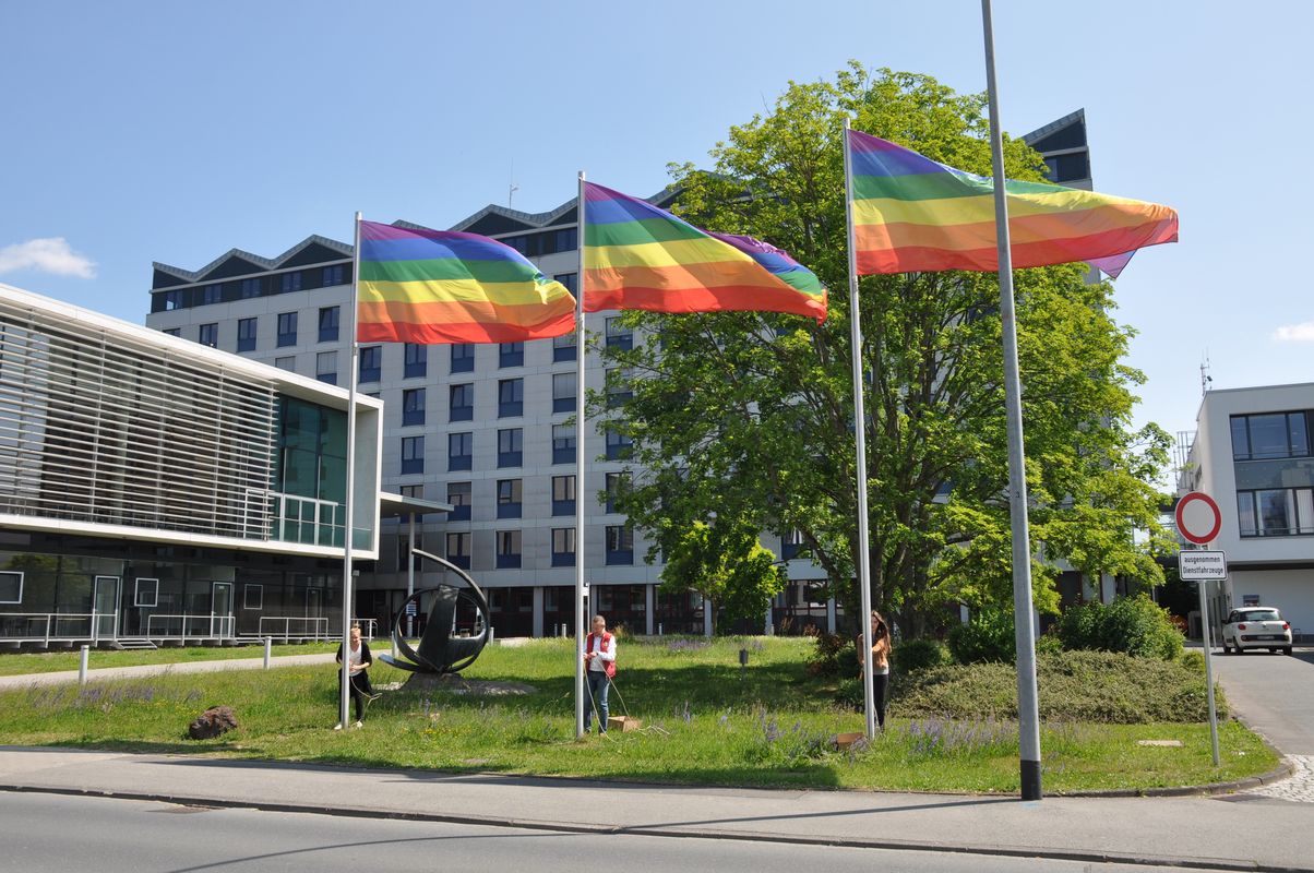 Regenbogenfahne Foto