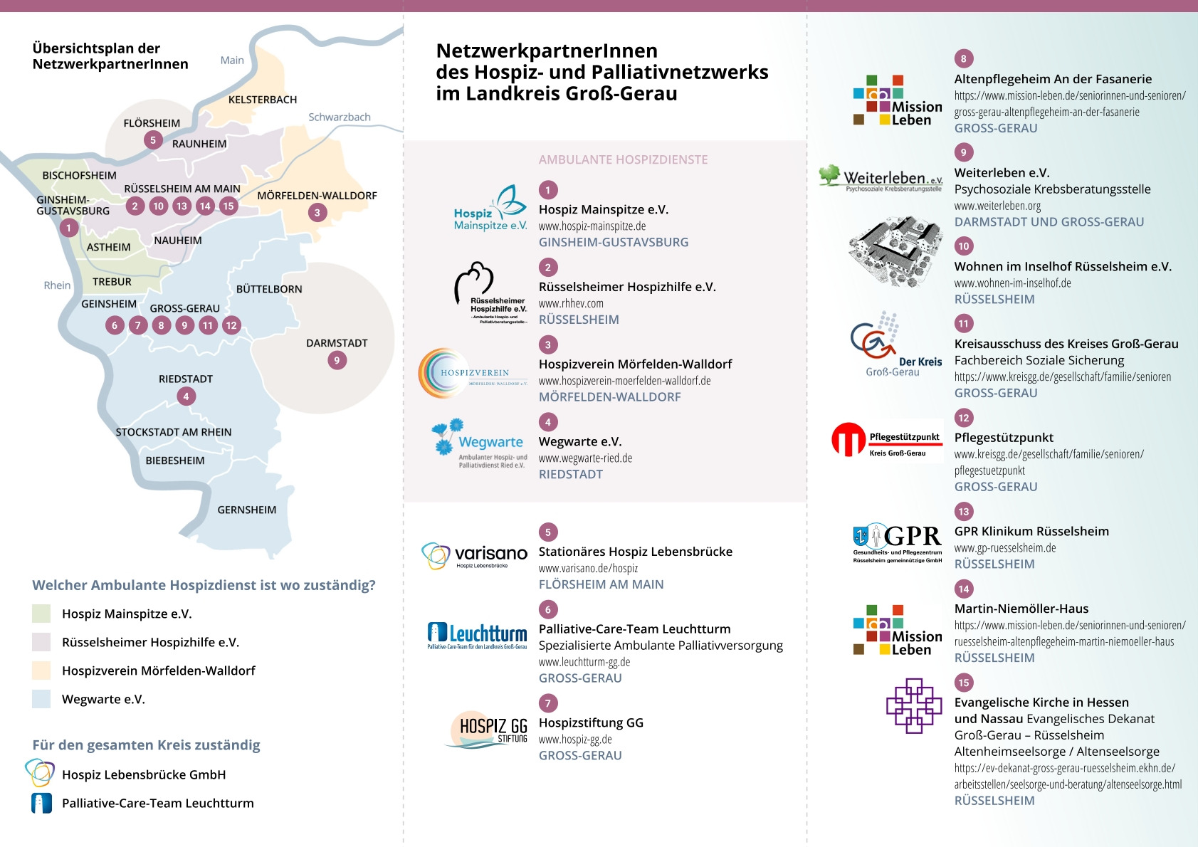 Hospiz und Palliativnetzwerk Flyer