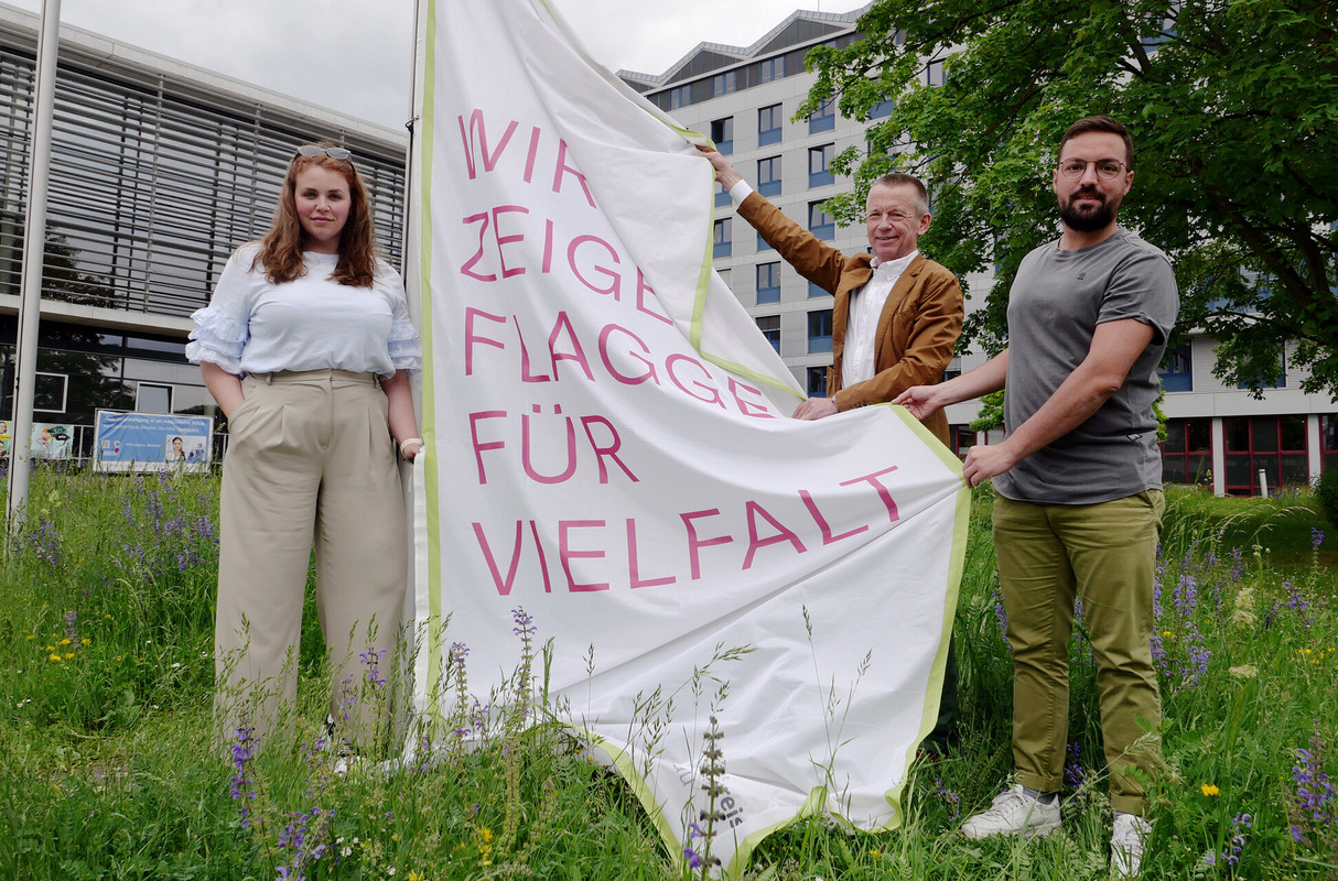 Flagge für Vielfalt Foto