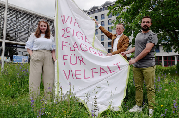 Flagge für Vielfalt Foto
