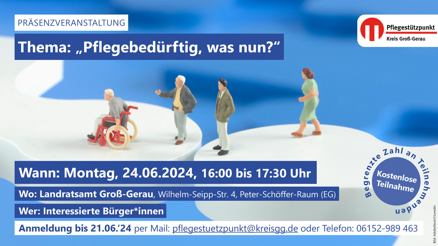 Pflegebedürftig, was nun? Flyer