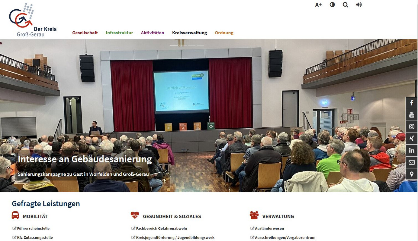 Website Bildschirmfoto