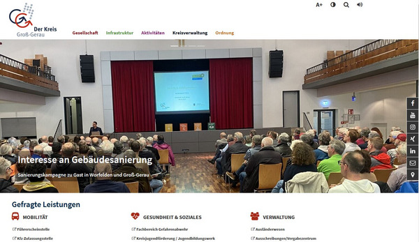 Website Bildschirmfoto