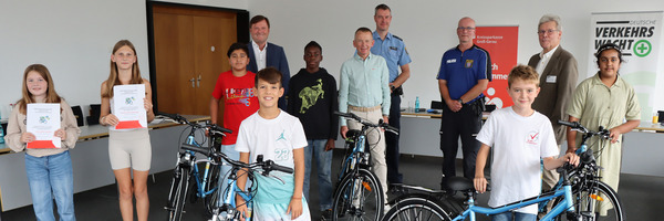 Fahrradübergabe Foto