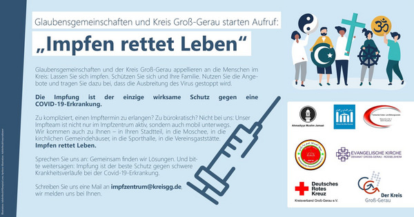 Impfaktion "Glaubensgemeinschaften" Flyer