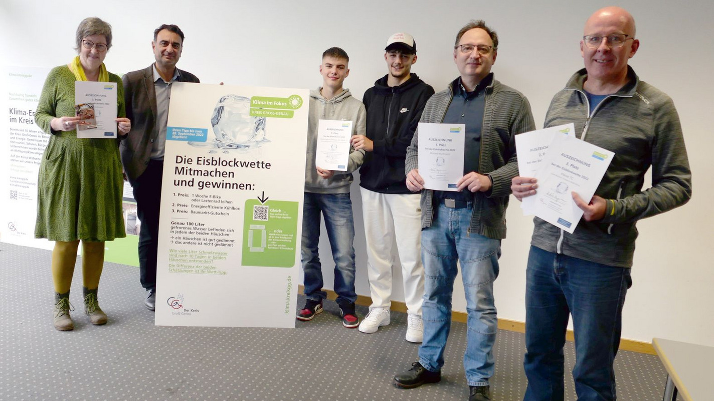 Sieger Eisblockwette Foto