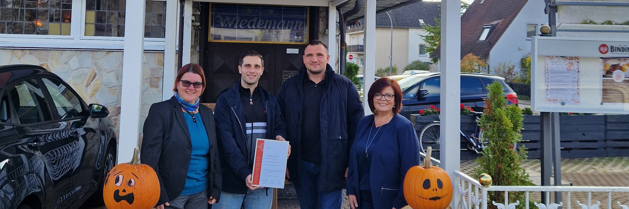 Zertifikatsübergabe Foto