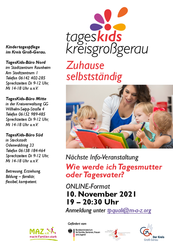 Tagespflege Plakat