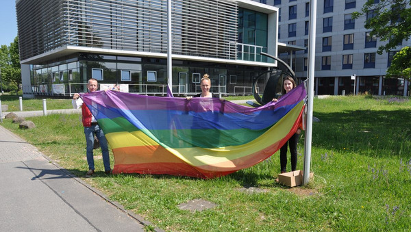 Regenbogenfahne Foto