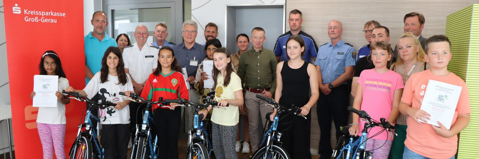 Fahrradübergabe Foto