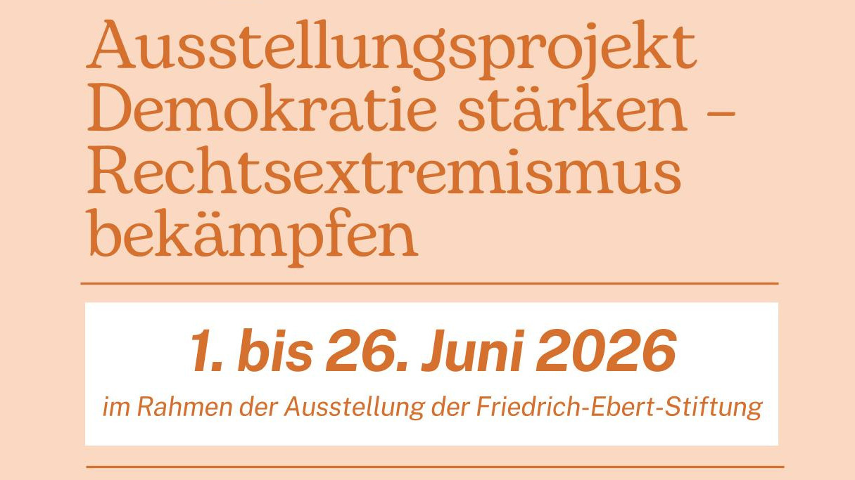 Demokratie stärken – Rechtsextremismus bekämpfen Flyer