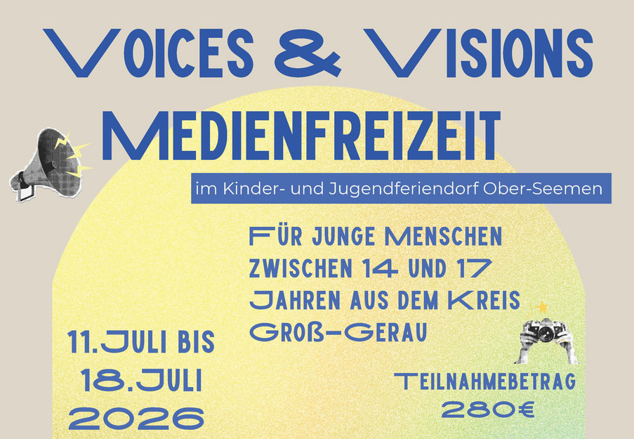 Voices & Visions - Medienfreizeit Plakat