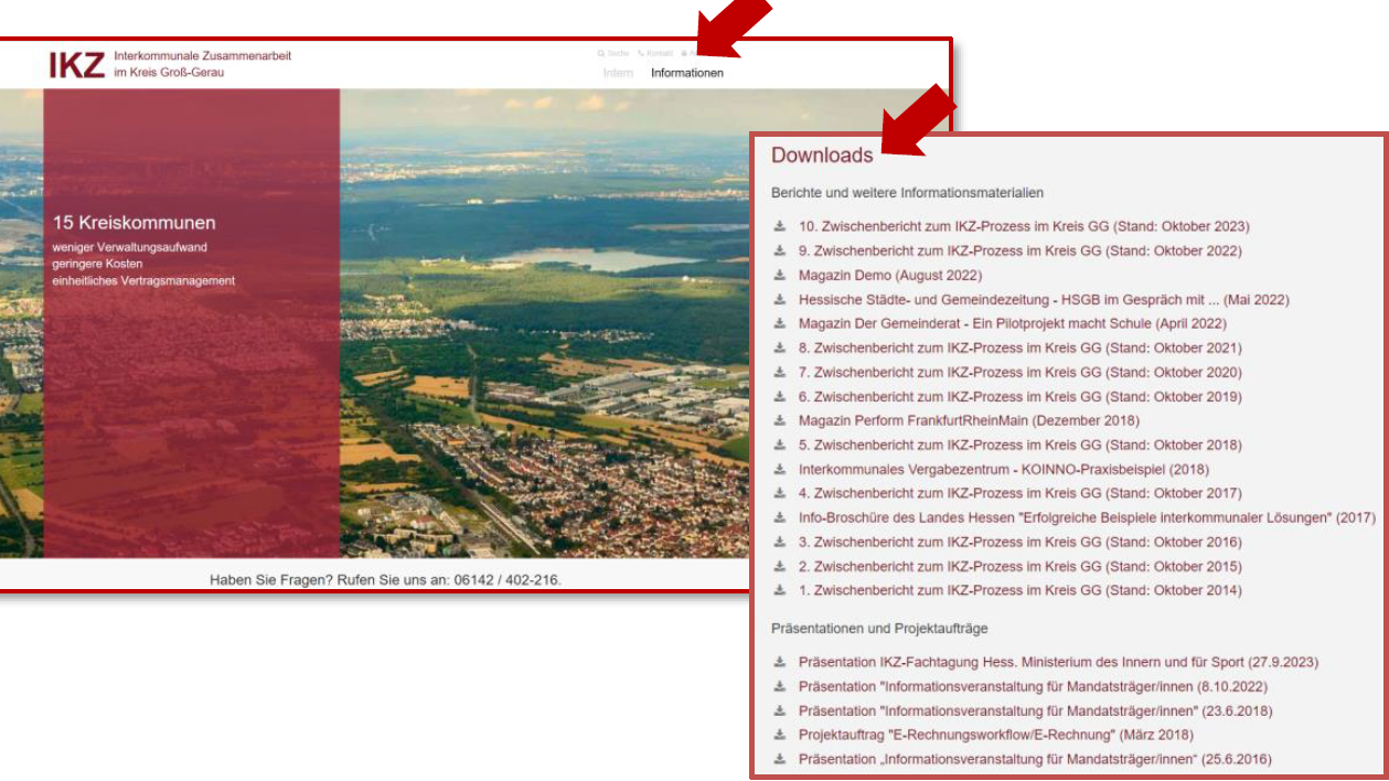 IKZ-Seite Bildschirmfoto