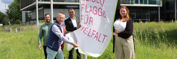 Flagge für Vielfalt Foto