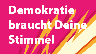Demokratie braucht Deine Stimme! Bild