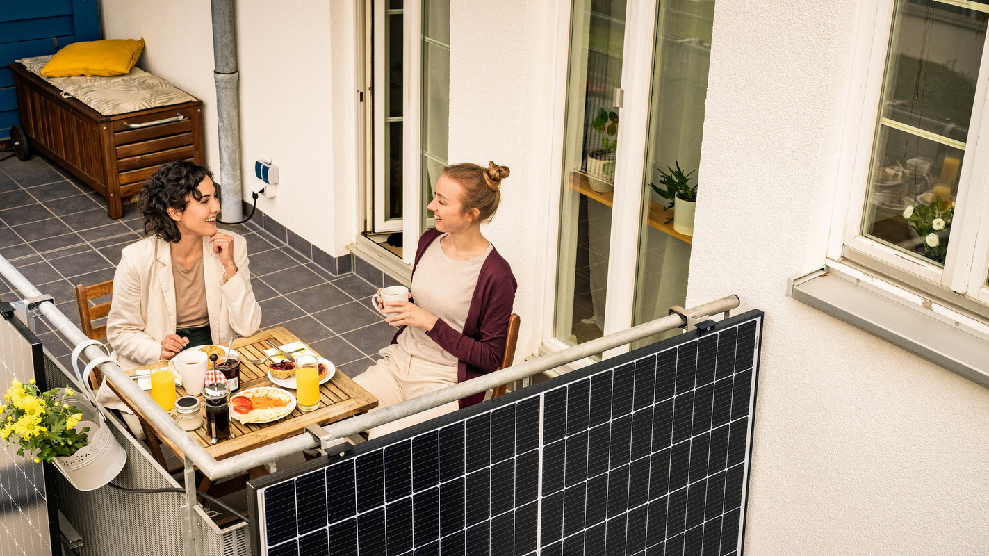 Photovoltaik Balkon Foto