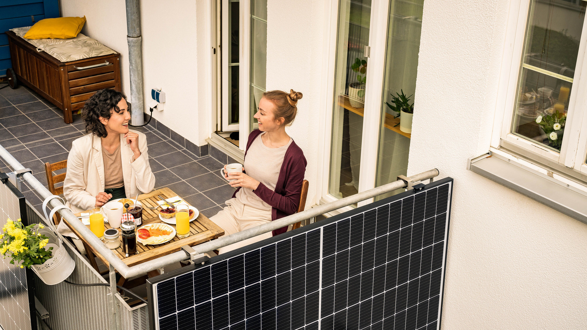 Photovoltaik Balkon Foto