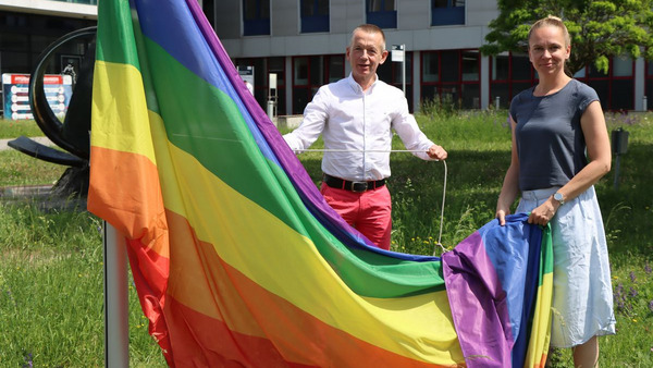 Regenbogenfahne Foto