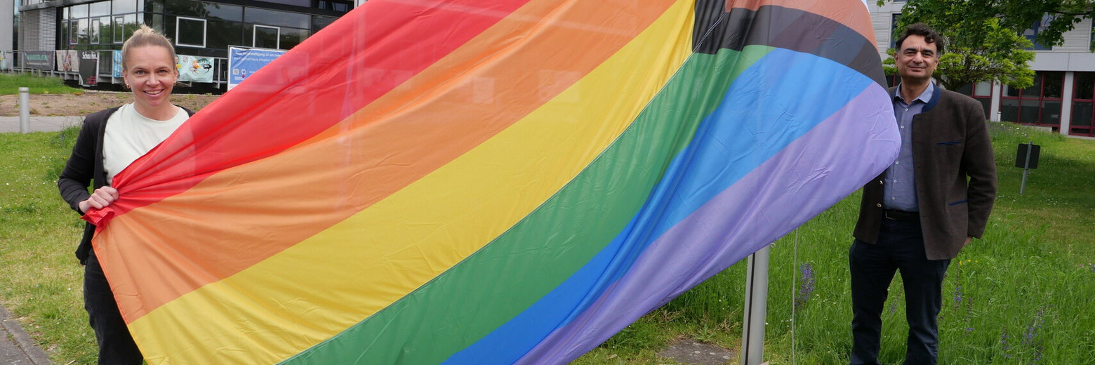 Regenbogenfahne Foto