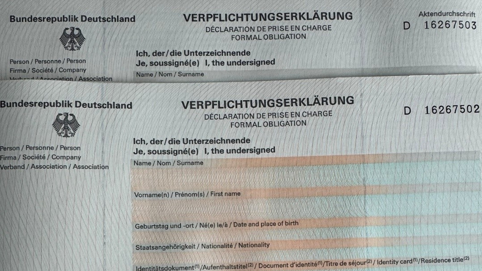 Verpflichtungserklärung Foto