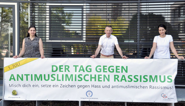 Banner gegen Rassismus Foto
