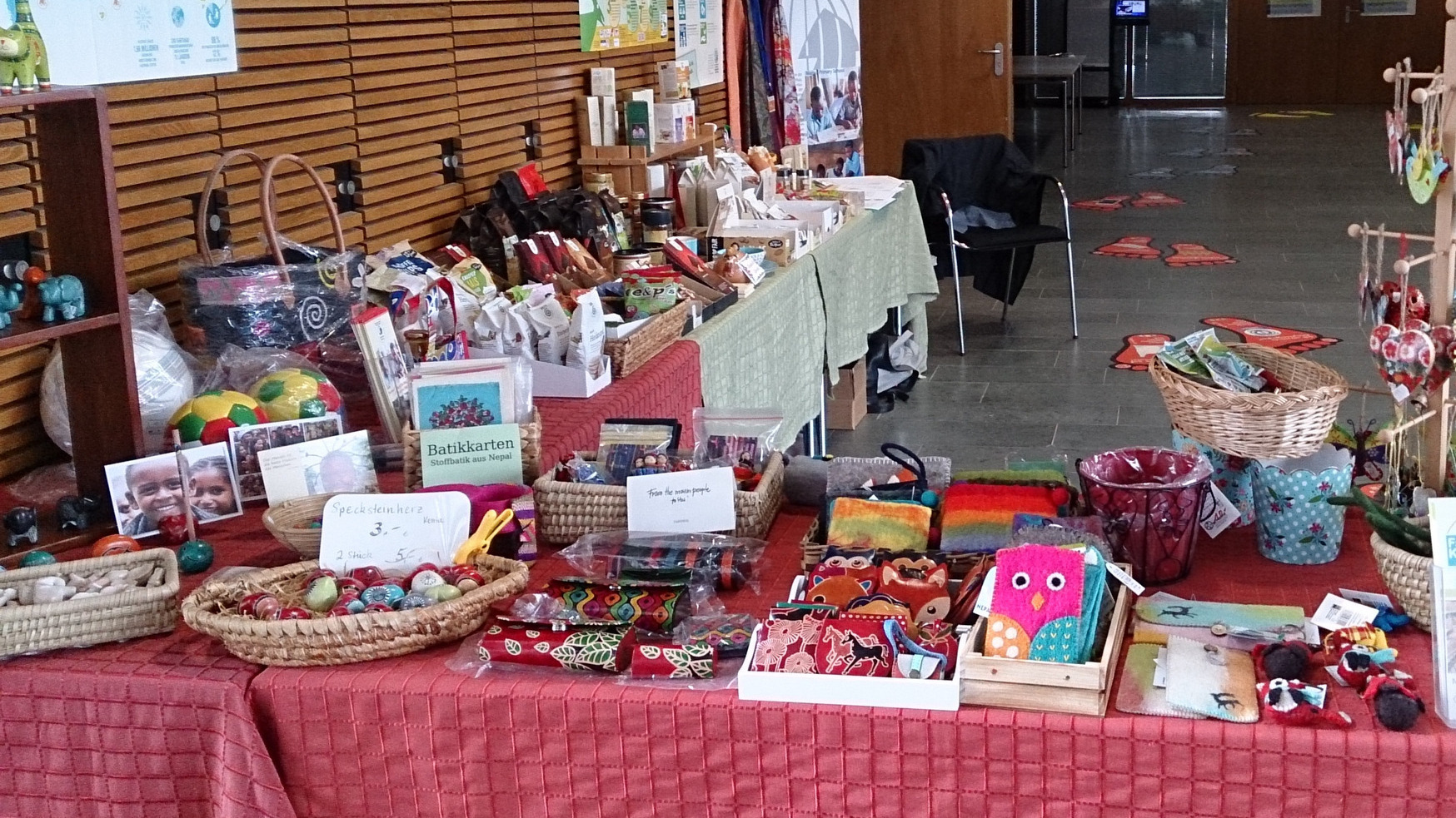 Weltladen Stand Foto