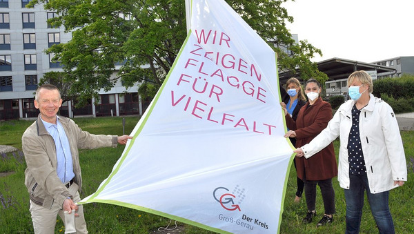 Flagge für Vielfalt Foto