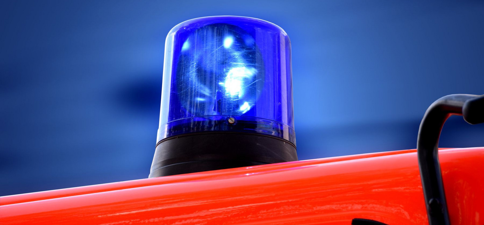 Blaulicht auf einem Einsatzwagen Foto