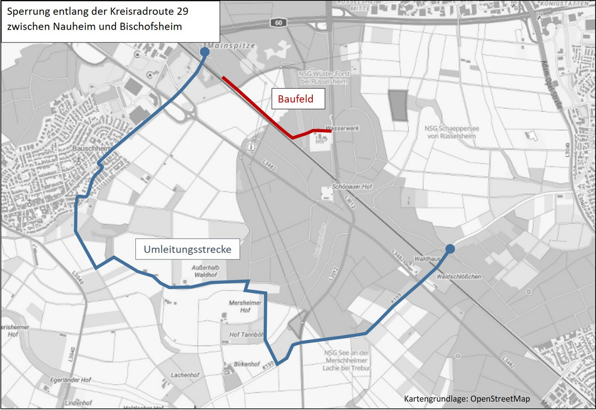 Sperrung Radroute Bild