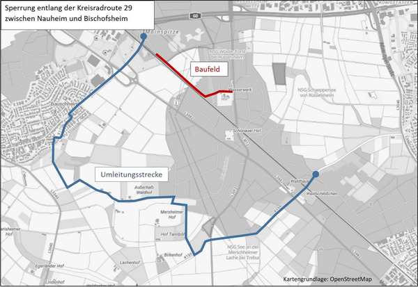 Sperrung Radroute Bild