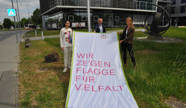 Flagge für Vielfalt Foto