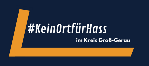 Hashtag Kein Ort für Hass - im Kreis Groß-Gerau Logo