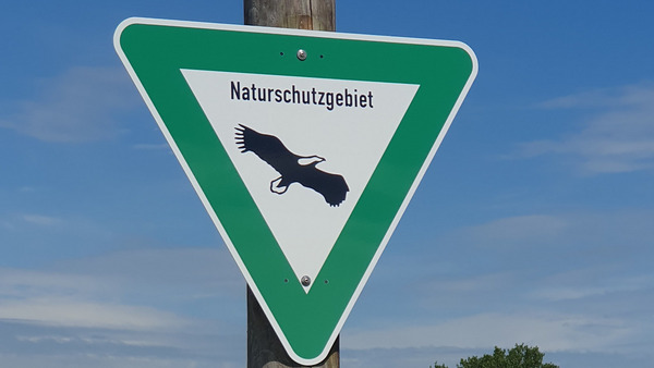 Naturschutzgebiet Schild Foto