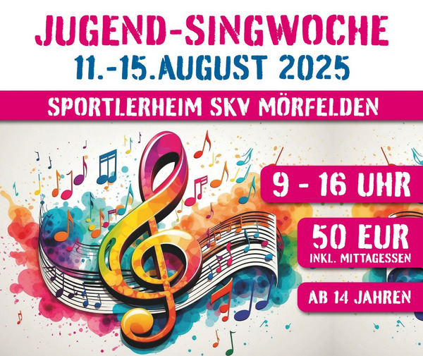 Jugend-Singwoche Plakat